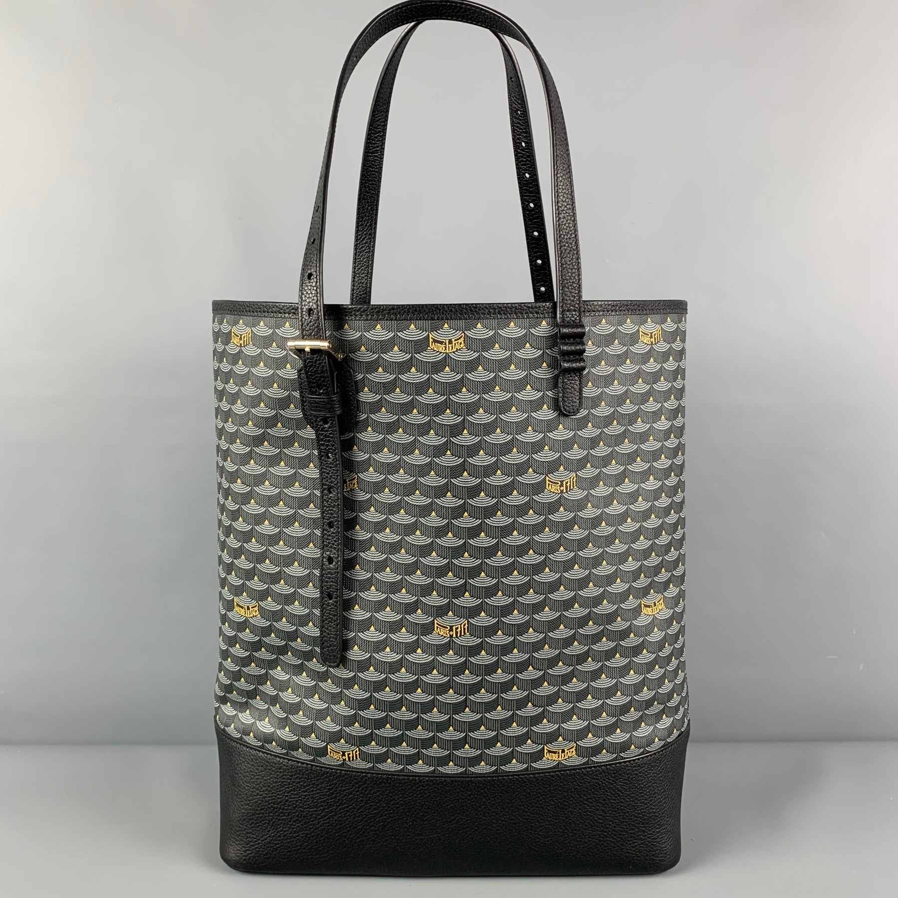 Faure Le Page Black/Grey Canvas and Leather Express 36 Bag For Sale at  1stDibs