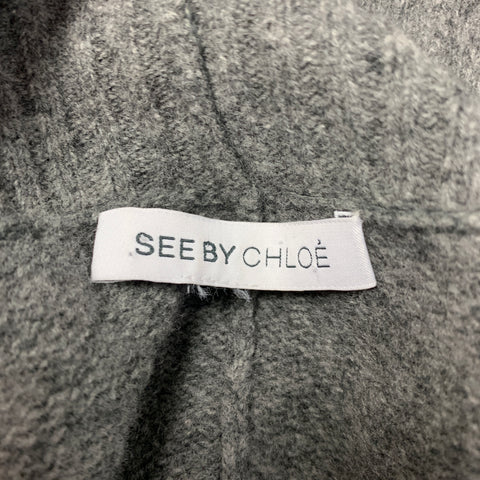 SEE By Chloe Cárdigan circular de punto gris talla única