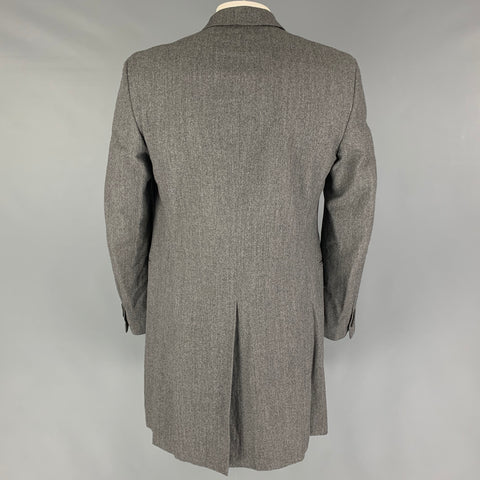 PS by PAUL SMITH Taille 42 Manteau à patte cachée en laine grise