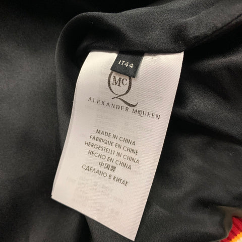 MCQ by ALEXANDER MCQUEEN Size 34 Black Beige Quilted Reversible Bomber Jacket