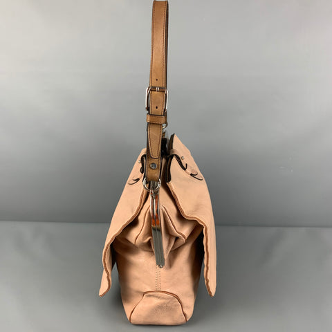 MARNI Taupe Leather Side Flaps Shoulder Bag