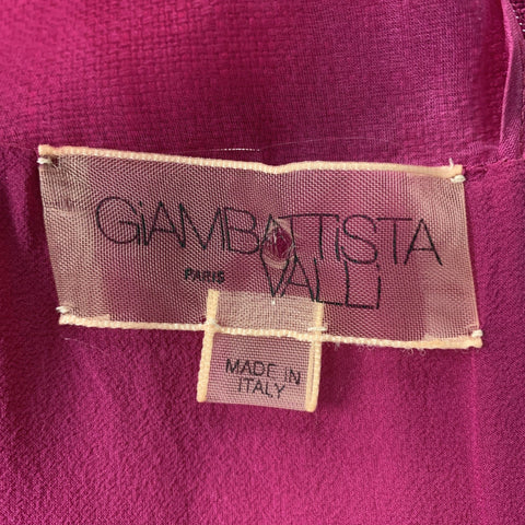GIAMBATTISTA VALLI Raspberry Size XXS Linen & Viscose Dress