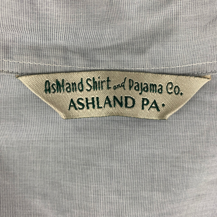 ASHLAND SHIRT & PAJAMA CO. Size M Blue Long placket Long Sleeve Shirt