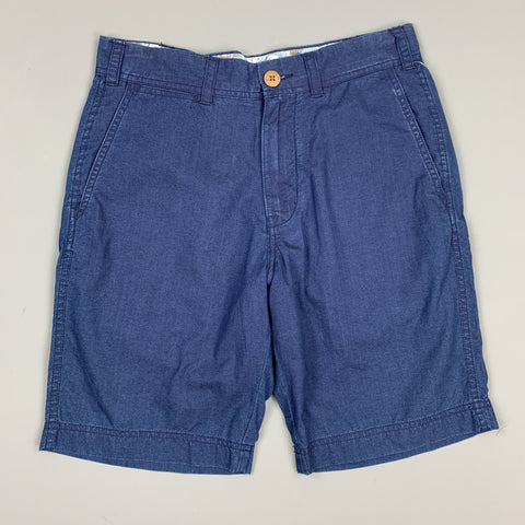 ALEX MILL Size 28 Indigo Cotton Zip Fly Officer Shorts