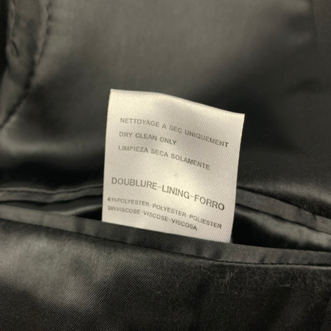 SANDRO Size 40 Black Wool Tuxedo Sport Coat