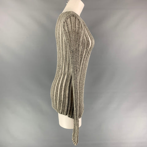 MILLY Jersey oversize de punto de algodón/acrílico gris talla S