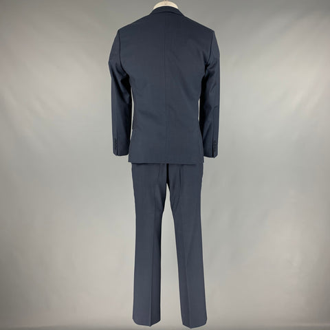 TED BAKER Size 38 Navy Wool Notch Lapel Suit