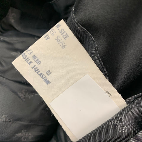 JOHN VARVATOS Size 46 Regular Dark Gray Wool / Silk Sport Coat