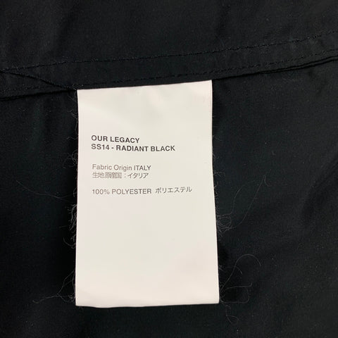 OUR LEGACY Size S Black Polyester Windbreaker Jacket