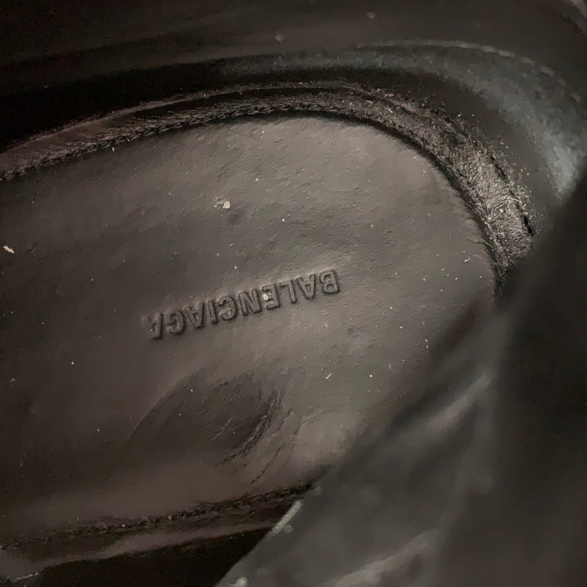 BALENCIAGA Rhino Size 11 Black Lace Up Pyramid Chuncky Boots