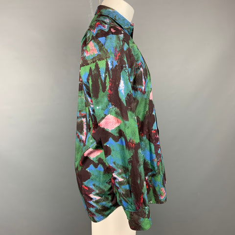 PAUL SMITH Size S Multi-Color Print Cotton Button Up Long Sleeve Shirt
