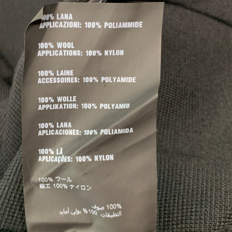 PRADA Taille 40 Veste zippée en laine de tissus mélangés noirs