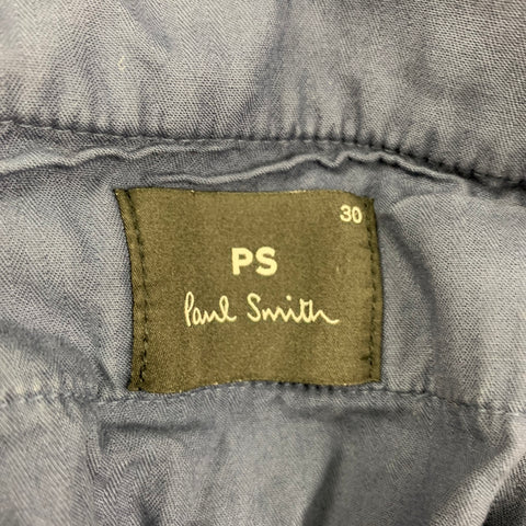 PS by PAUL SMITH Size 30 Navy Camouflage Cotton Cargo Casual Pants
