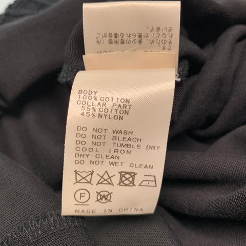 CITY SHOP Size L Black Cotton Crew-Neck Sweatshirt