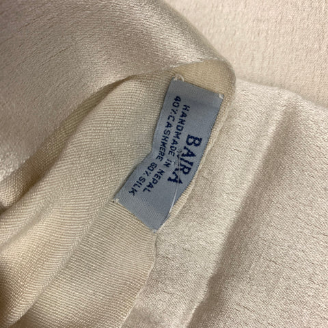 BAJRA Cream Cashmere / Silk Scarf