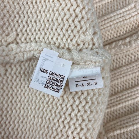 BRUNELLO CUCINELLI Size L Beige Knitted Cashmere Sweater