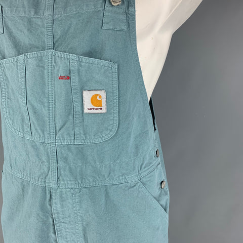CARHARTT WIP Size 34 Light Blue Cotton Overalls