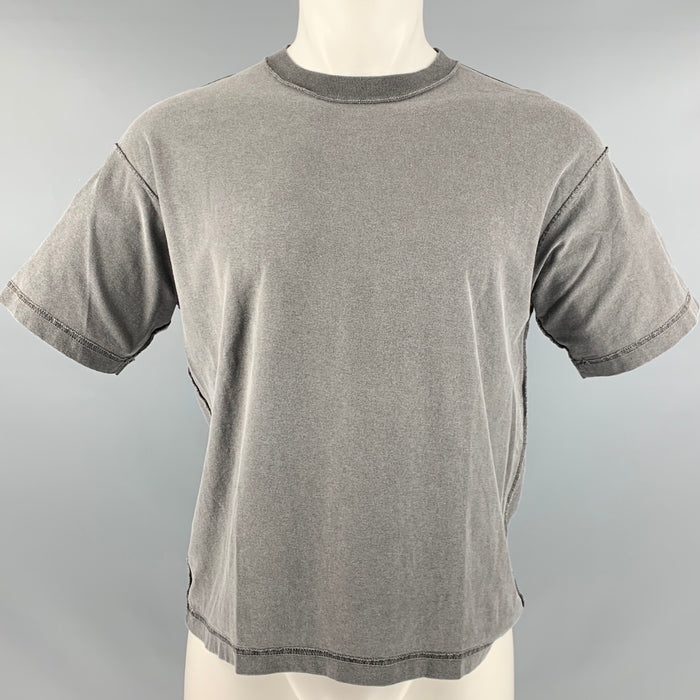 JOHN ELLIOTT Size XS Grey Cotton Short Sleeve Shirt