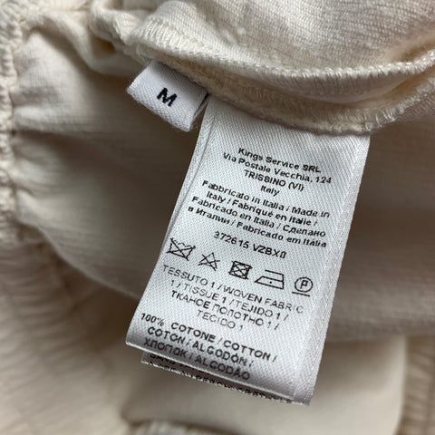 TOMAS MAIER Size M Cream Corduroy Cotton Drawstring Casual Pants