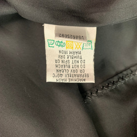 BUGATCHI UOMO Size M Black Multicolour Cotton Long Sleeve Shirt