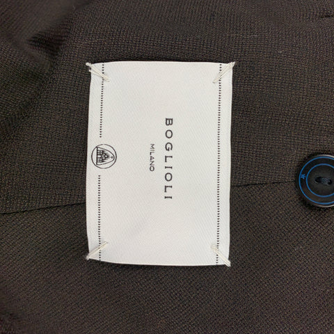 BOGLIOLI Size 38 Regular Brown Virgin Wool Peak Lapel Sport Coat