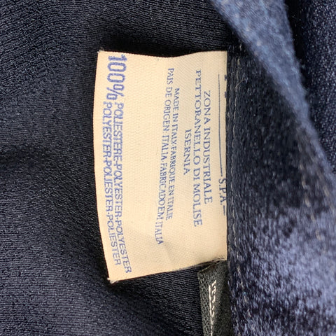 Vintage VERSACE JEANS COUTURE Size M Navy Polyester Long Sleeve Shirt