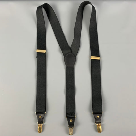 VINTAGE Taille Unique Noir Bretelles Élastiques