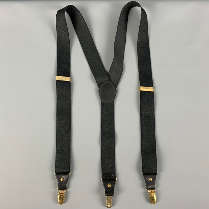 VINTAGE Size One Size Black Elastic Suspenders