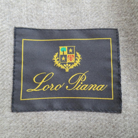 LORO PIANA 44 Black Leather Drawstring Waist Cashmere Lining 'Horsey'  Jacket