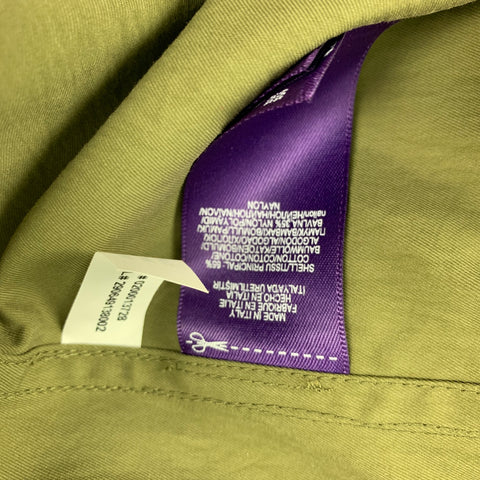 RALPH LAUREN Taille 8 Trench-coat Safari en coton olive / nylon