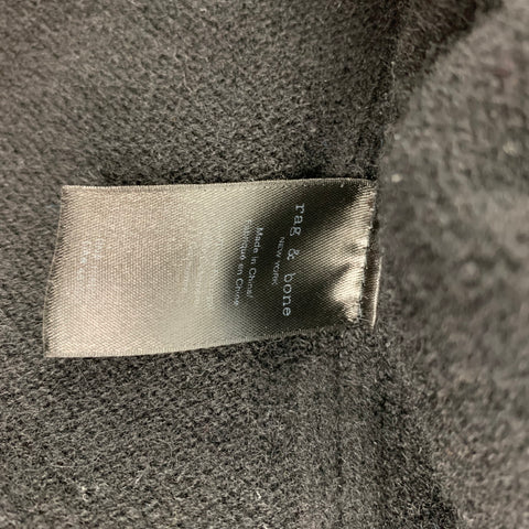 RAG & BONE Size XL Black Knitted Cashmere Crew-Neck Sweater