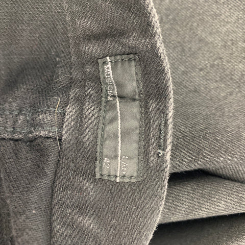 LAD MUSICIAN Size 30 Black Cotton Zip Fly Jeans