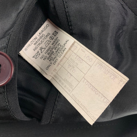 Vintage GIANNI VERSACE Size 40 Black Rayon Raglan Coat