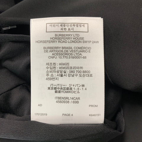 BURBERRY Size 4 Black Viscose Elastane Beaded Chain Dress
