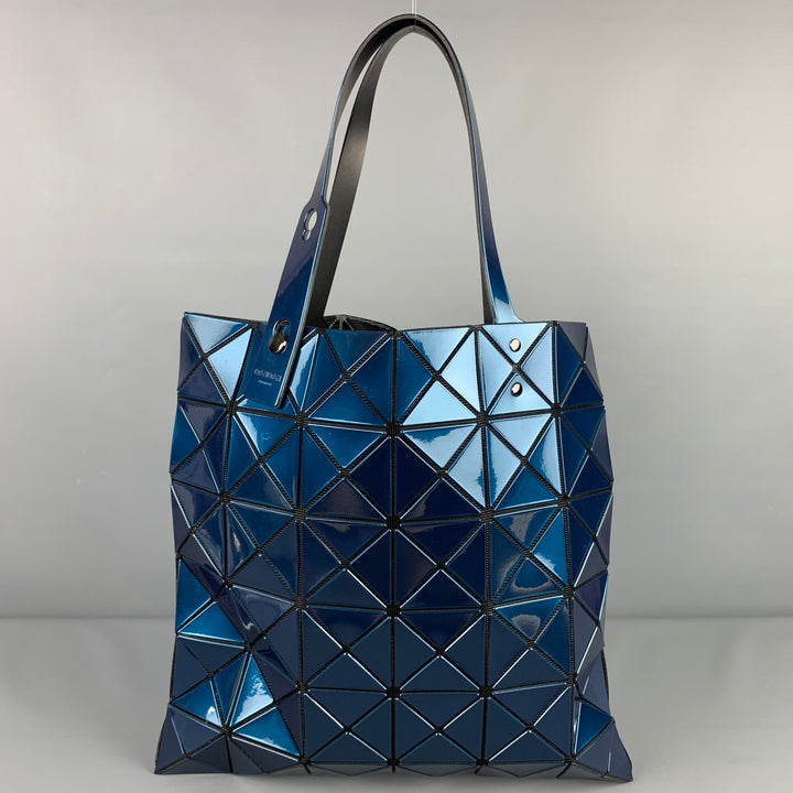 ISSEY MIYAKE BAO BAO Blue Geometric Acetate Tote Bag
