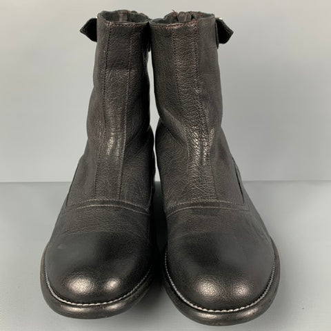 PAUL SMITH Bottines en cuir noir taille 8