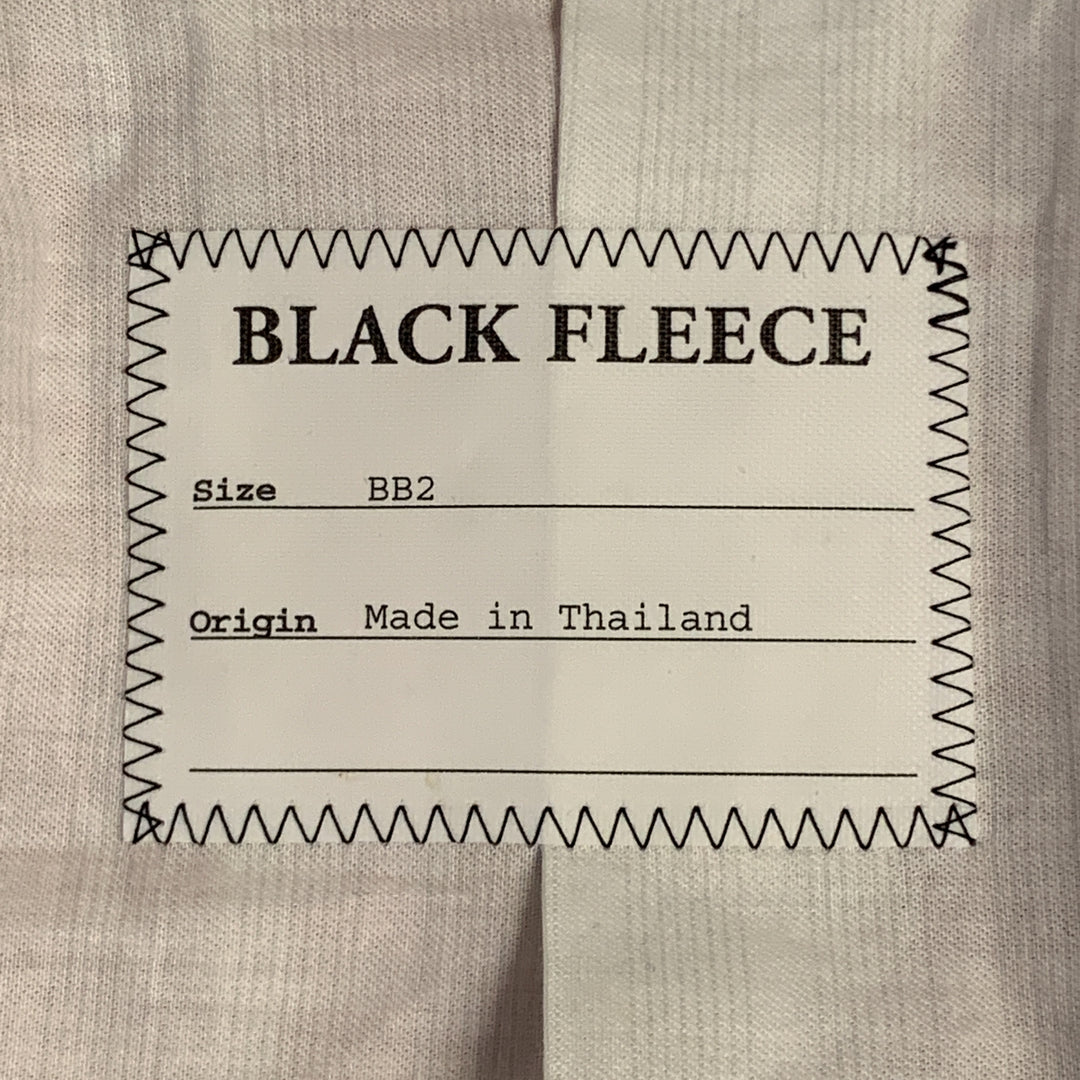 BLACK FLEECE Size 40 Coral & White Checkered Cotton Notch Lapel Sport Coat