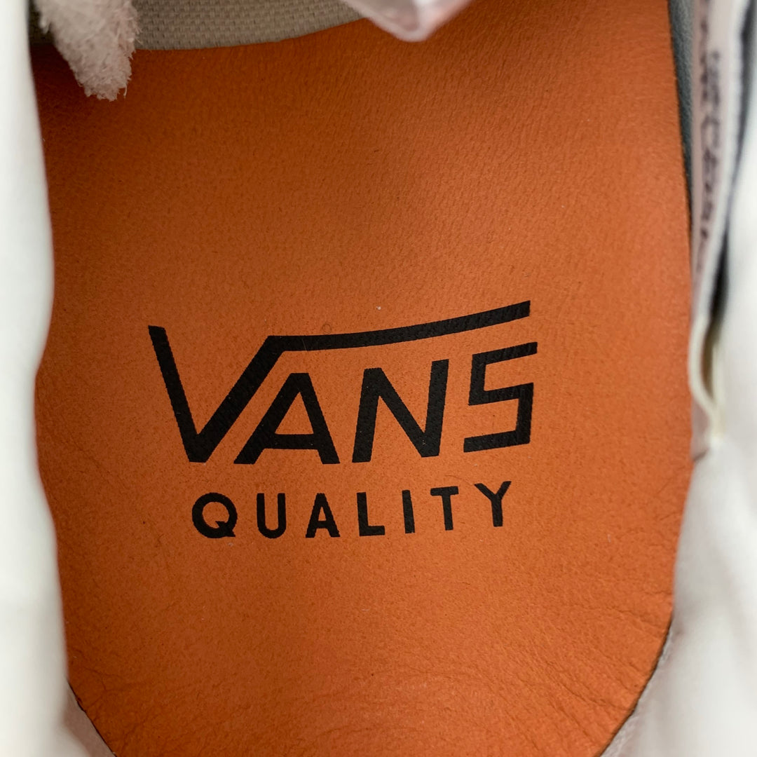 VANS x OUR LEGACY Size 9.5 White Suede Lace Up Sneakers