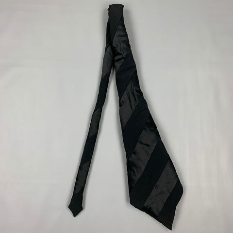 VIKTOR & ROLF Two Tone Black Padded Scarf