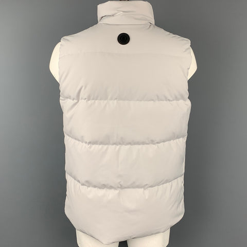 BOGNER Size 40 Light Gray Quilted Polyester / Polyamide Vest