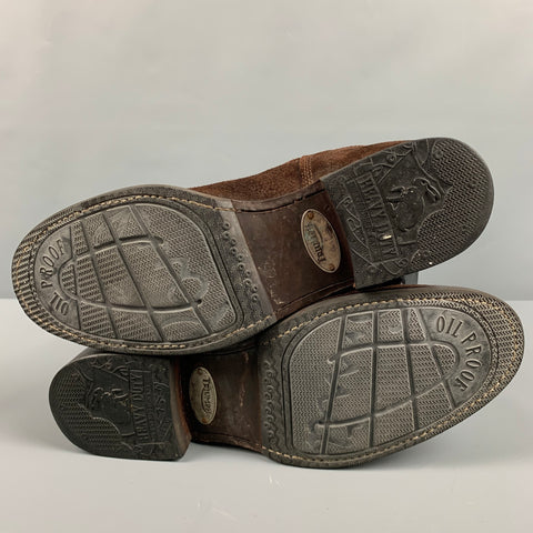 PAUL SMITH Size 9 Brown Leather Pull On Boots