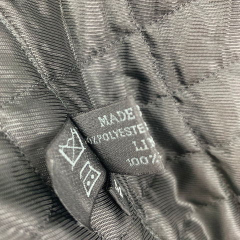 PRADA Size M Black Polyester Blend Zip Up Jacket