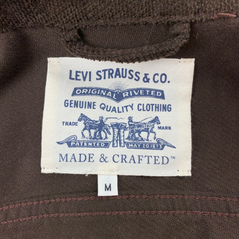 LEVI'S MADE & CRAFTED Size M Brown Corduroy Cotton Trucker Jacket