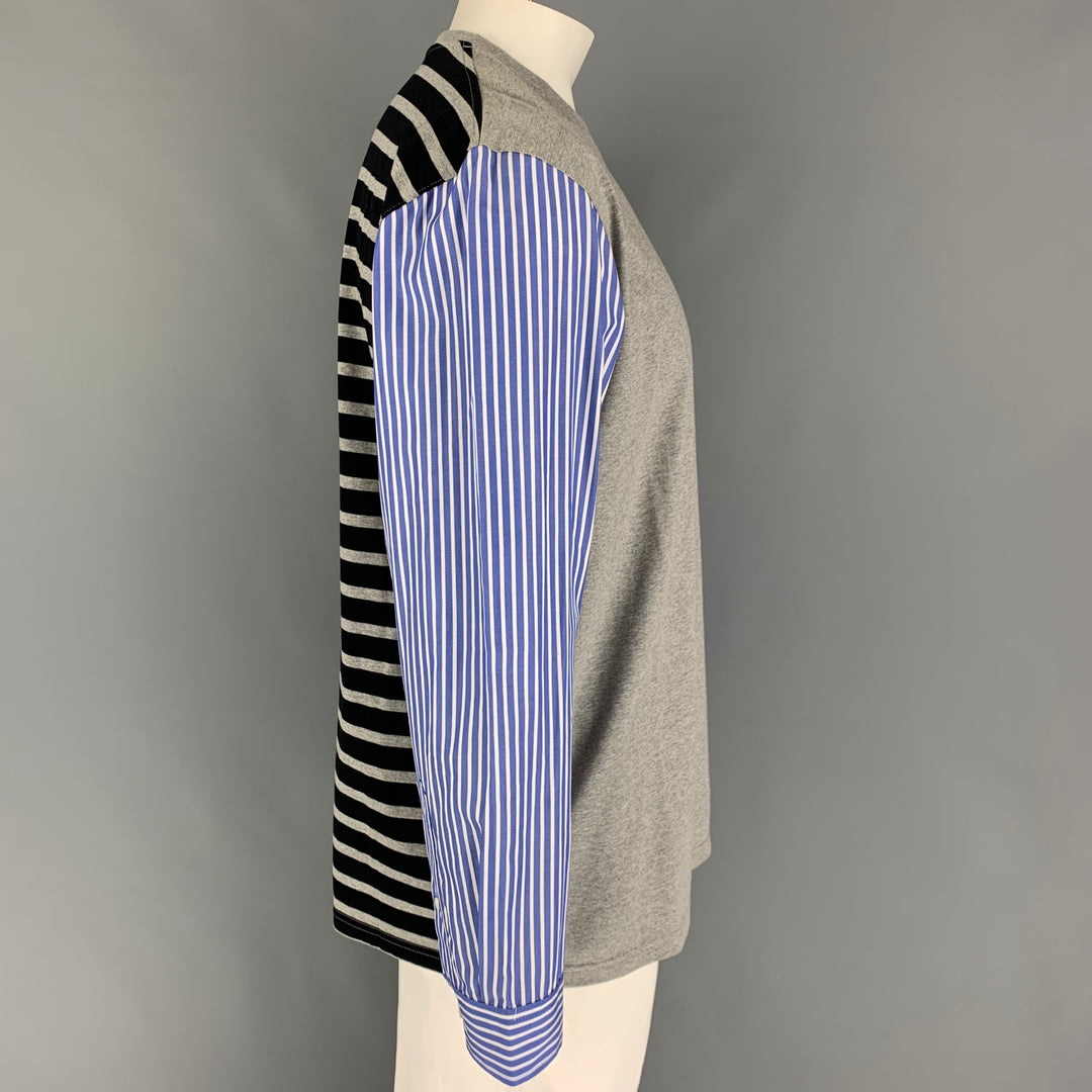 JWANDERSON Taille XL Gris Bleu Blanc Rayure Tissus Mixtes Pull