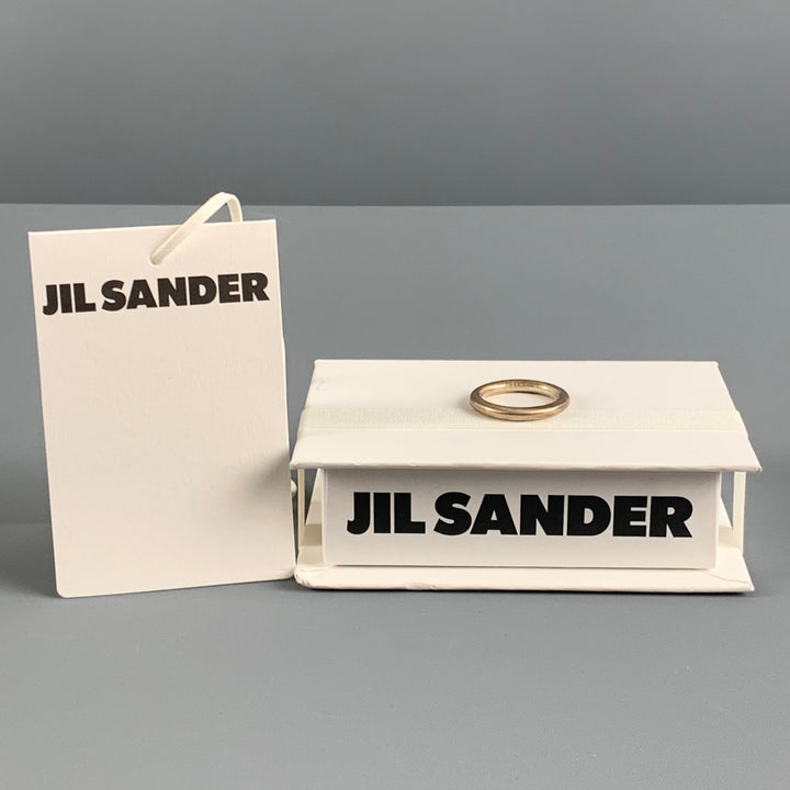 JIL SANDER Ring Size 12 Solid Sterling Silver Ring