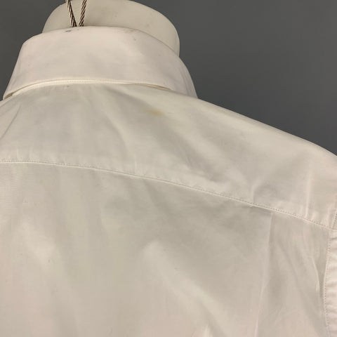 PAUL SMITH Size S White Cotton Short Sleeve Shirt