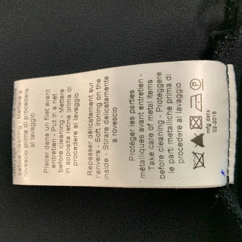 LANVIN Size 4 Black Viscose Acetate Drawstring Casual Pants