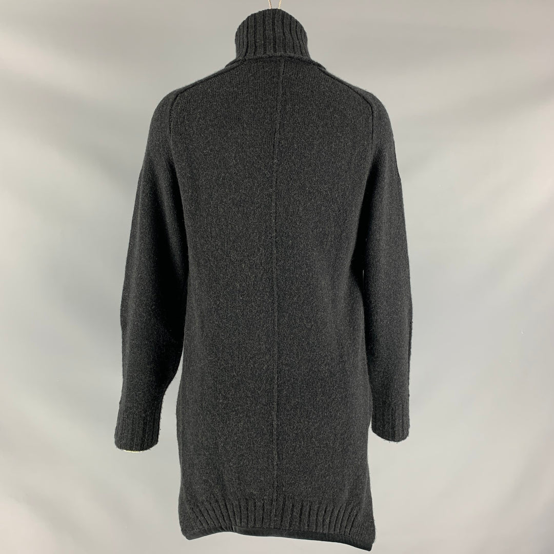 ISABEL MARANT Size 2 Charcoal Wool Blend Heather Sweater