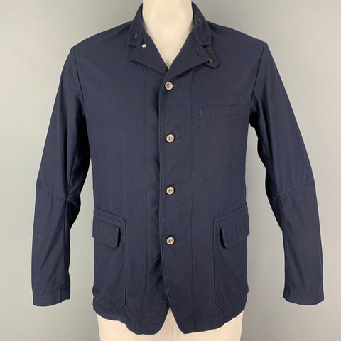 SAGE DE CRET Size L Navy Cotton / Nylon Jacket