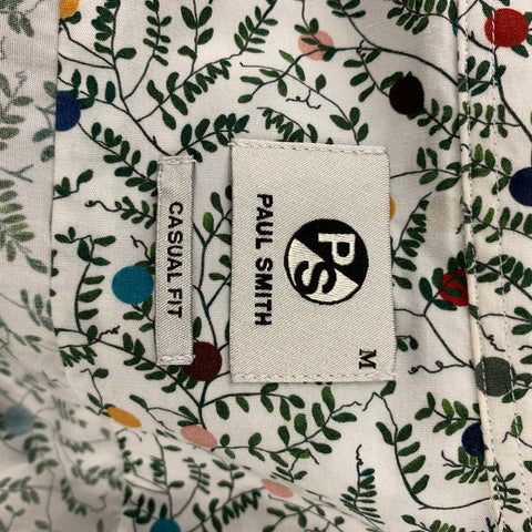 PS by PAUL SMITH Size M Multi-Color Print Cotton Button Up Short Sleeve Shirt